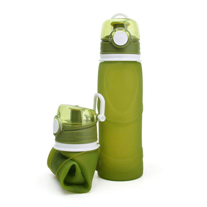 SAFE4SPORT Gourde Pliable En Silicone 750 Ml – Sans BPA, Large Ouverture, Résiste De -40°C à 100°C, Idéale Pour Voyage, Camping, Sport