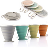 Tasse de Voyage Pliable en Silicone |  Lot de 4 pièces